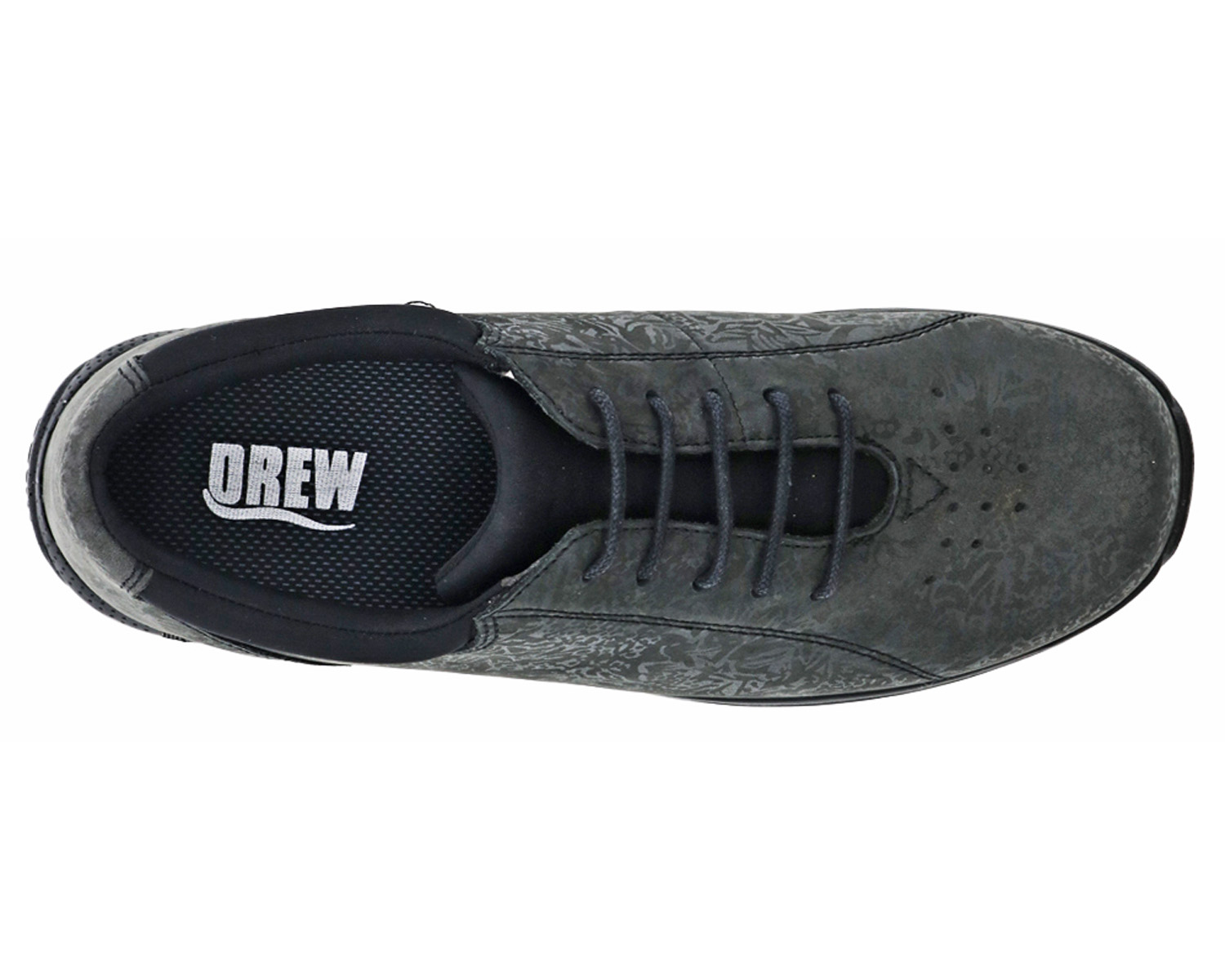 DREW SHOES | TULIP-Black Metallic Foil Leather