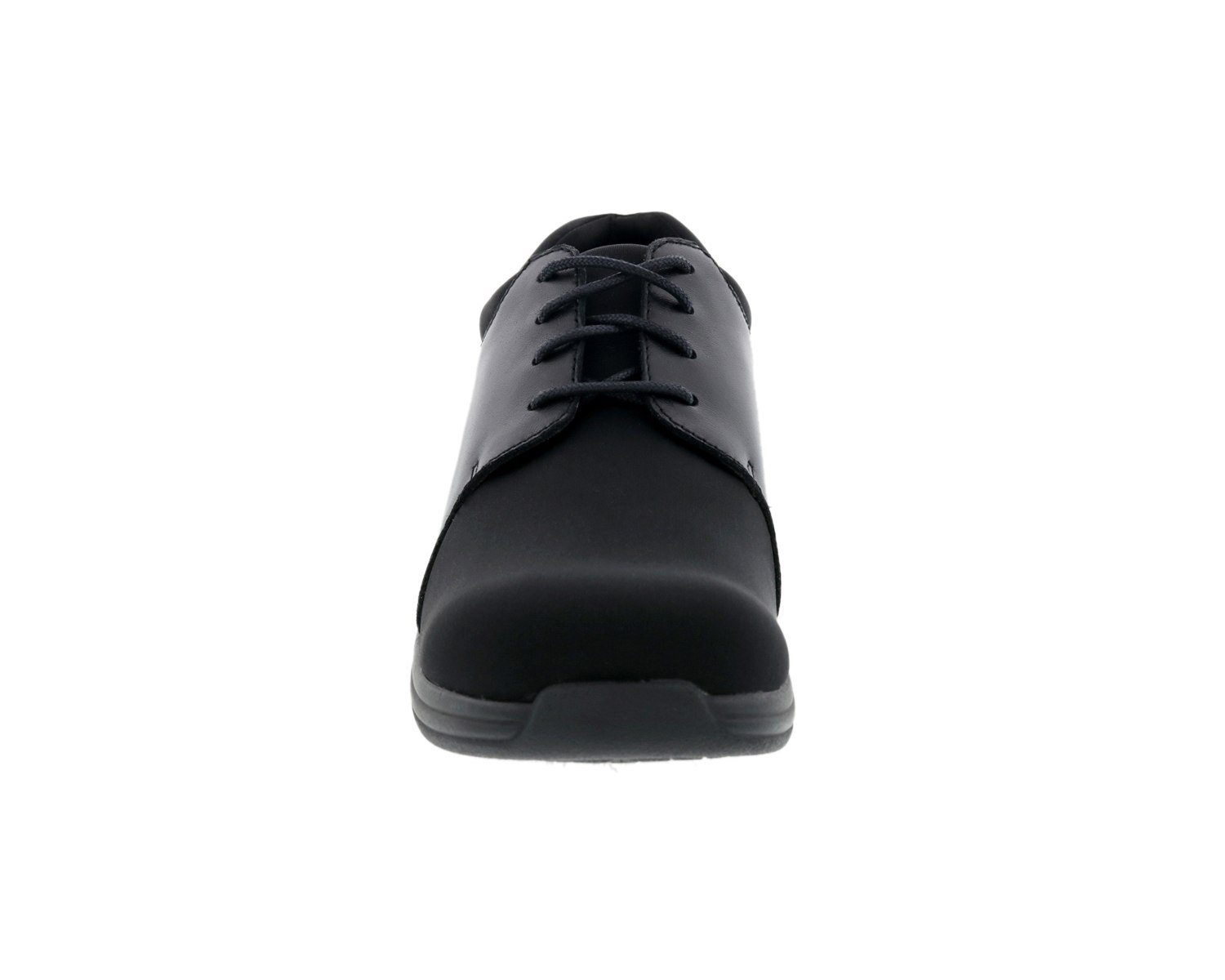 DREW SHOES | CLOVER-Black Leather/Black Stretch