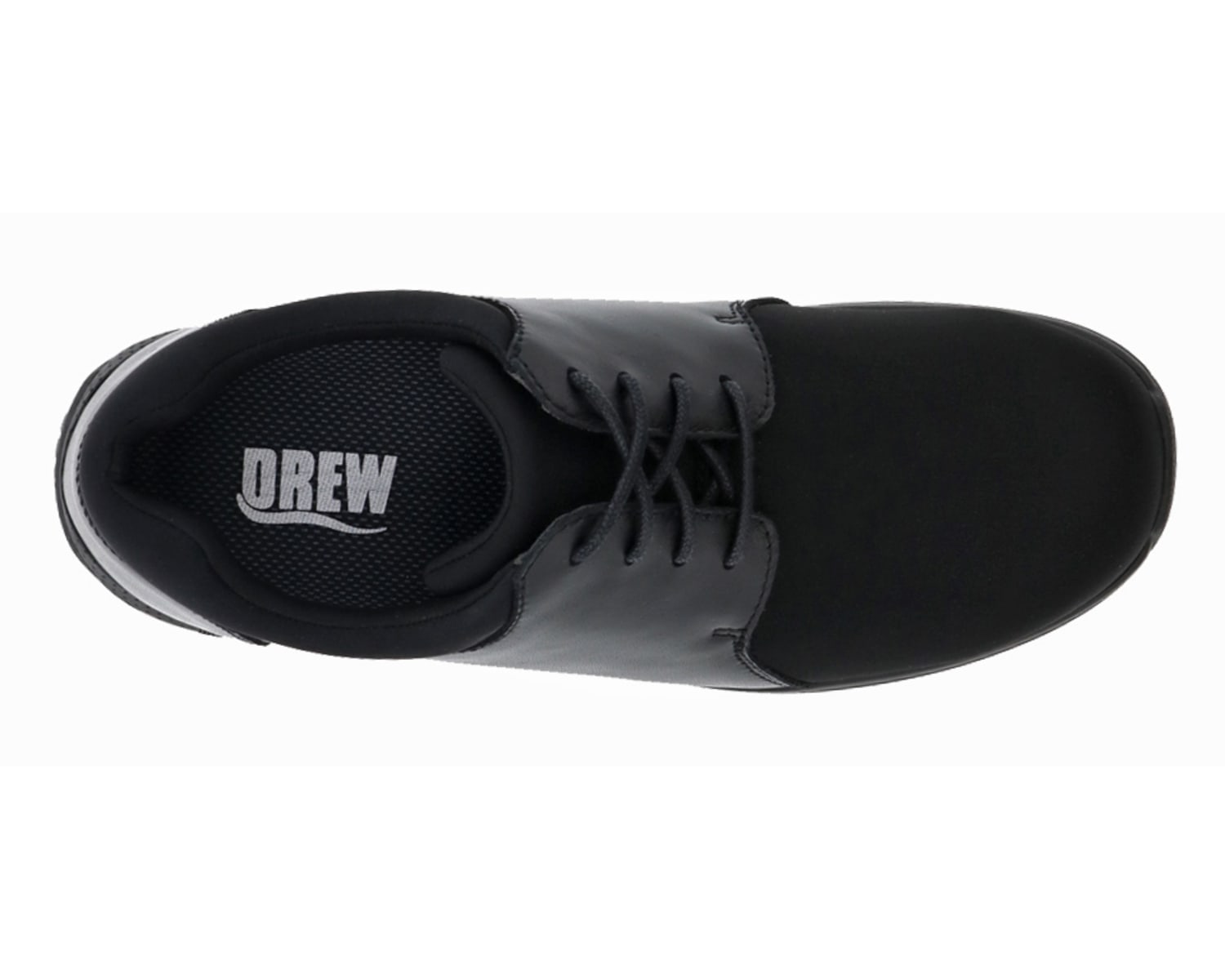 DREW SHOES | CLOVER-Black Leather/Black Stretch