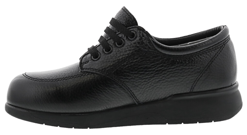 DREW SHOES | NEW VILLAGER-Black Soft Pebble Leather