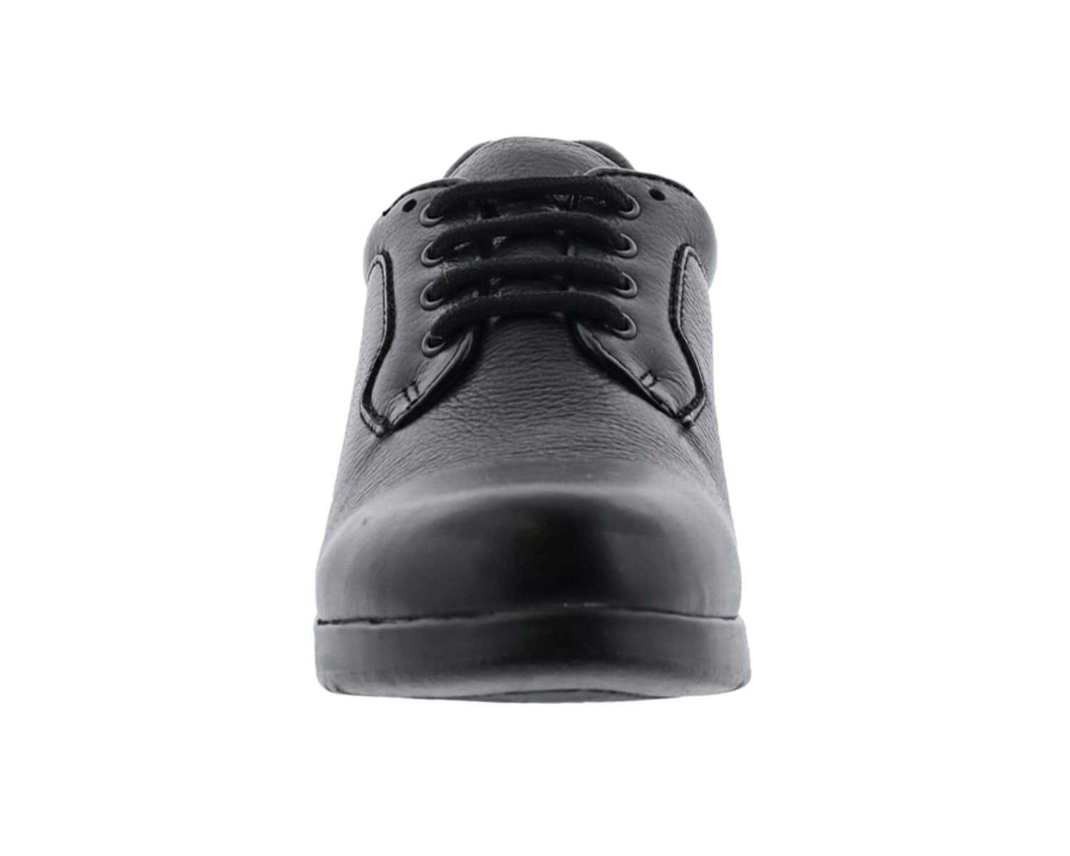 DREW SHOES | ZIP II-Black Tumbled Nappa Leather