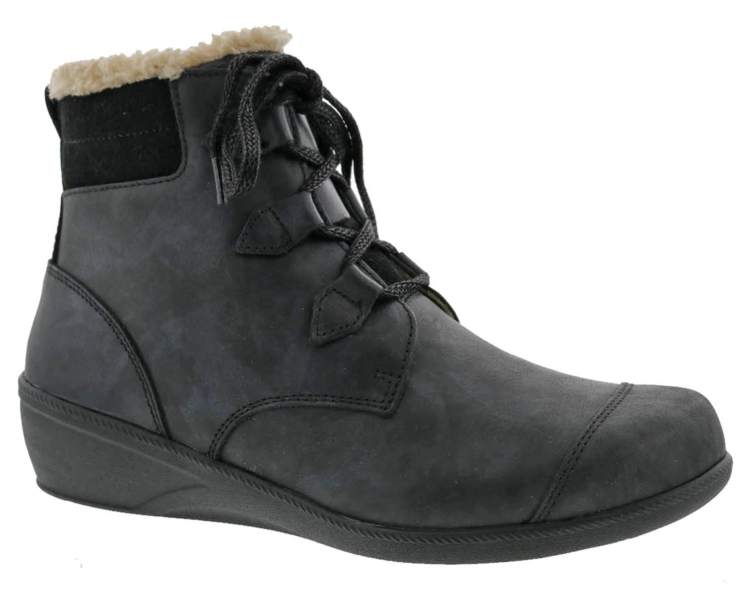 DREW SHOES | JOSIE-Black Leather - Click Image to Close