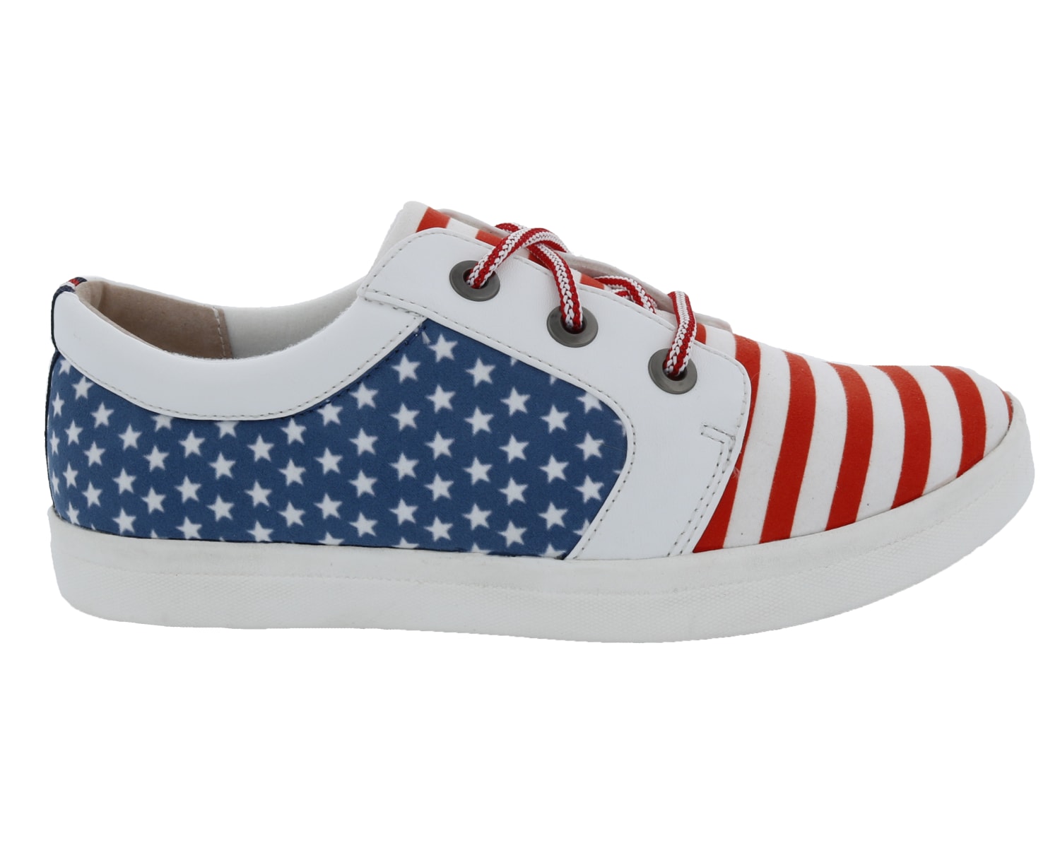 DREW SHOES | Ruby-Americana Print Fabric