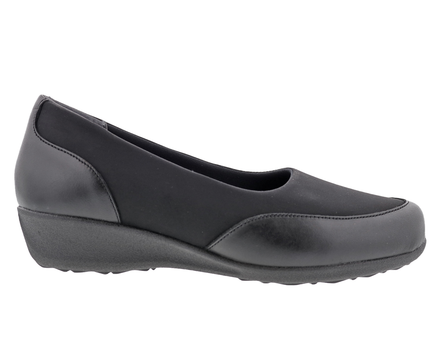 DREW SHOES | LONDON II-Black Leather/Stretch