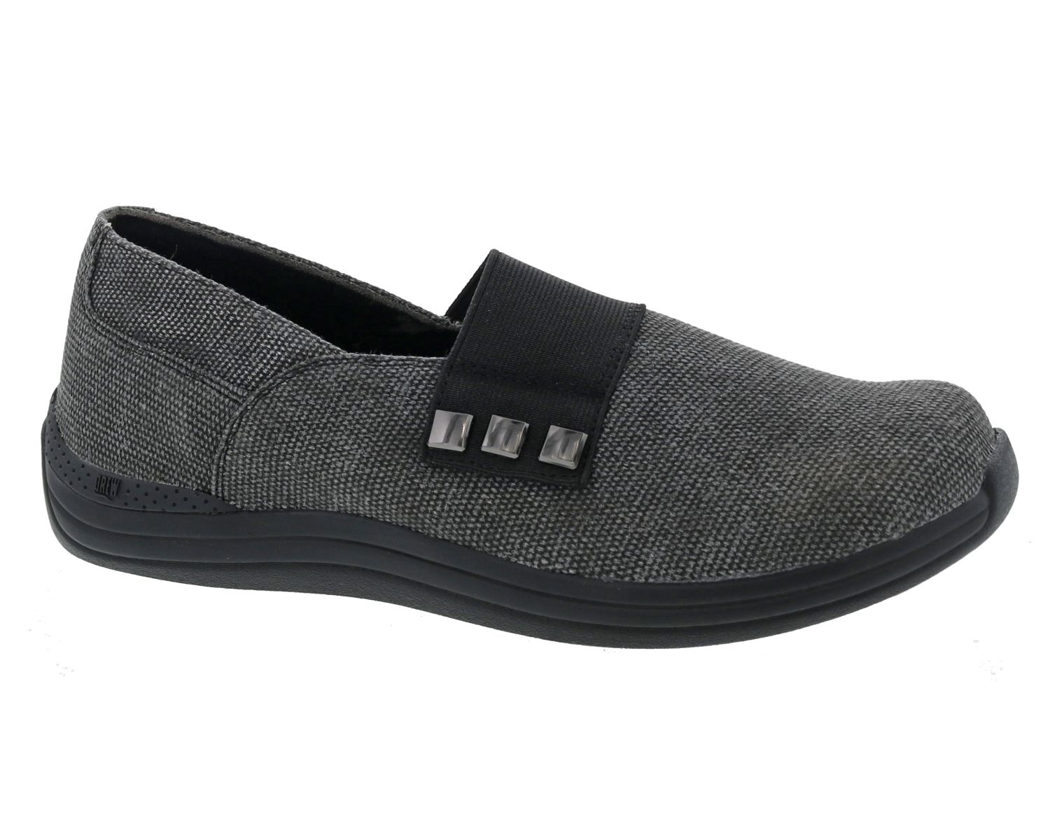 DREW SHOES | POSY-Black Canvas/Stretch - Click Image to Close