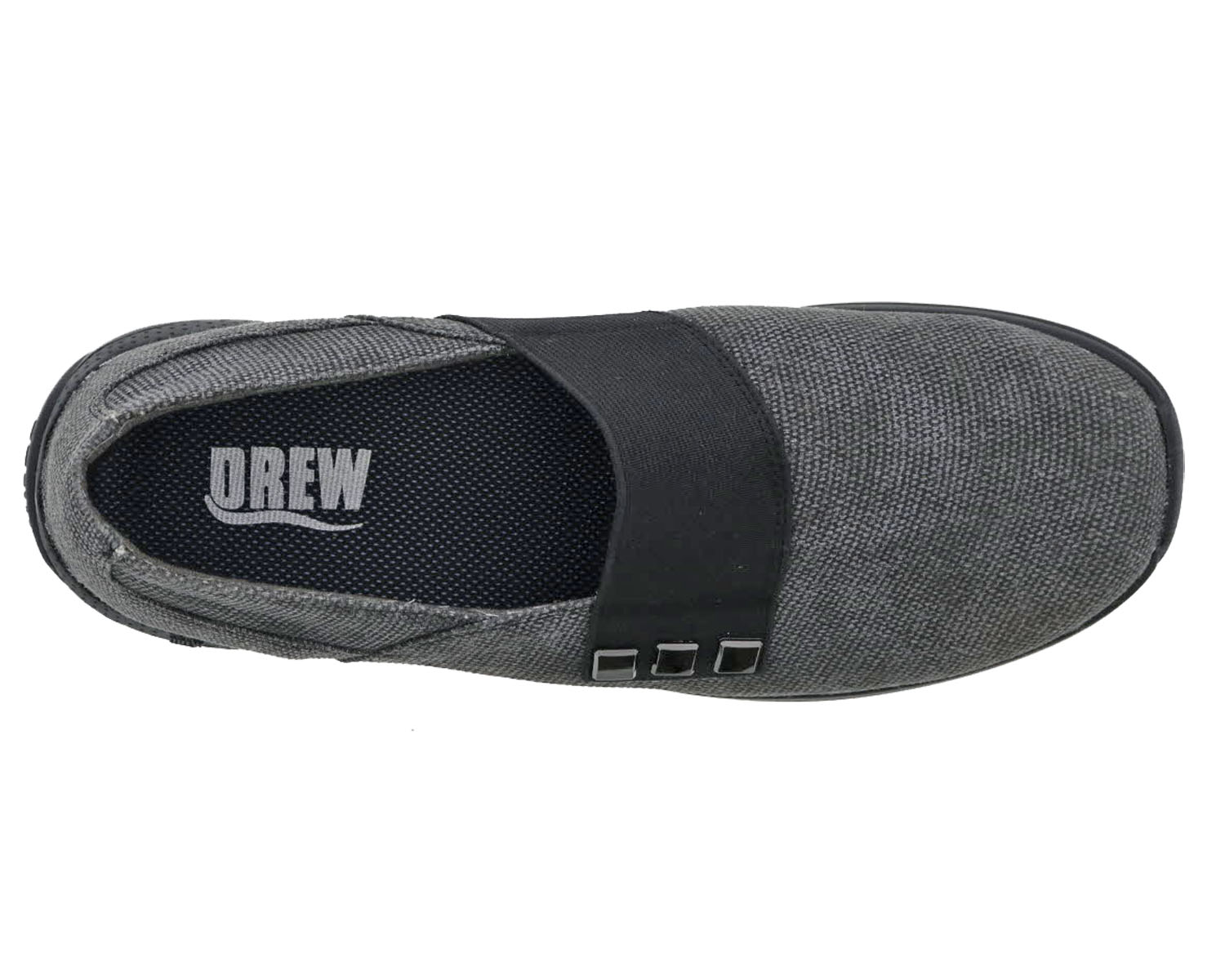 DREW SHOES | POSY-Black Canvas/Stretch