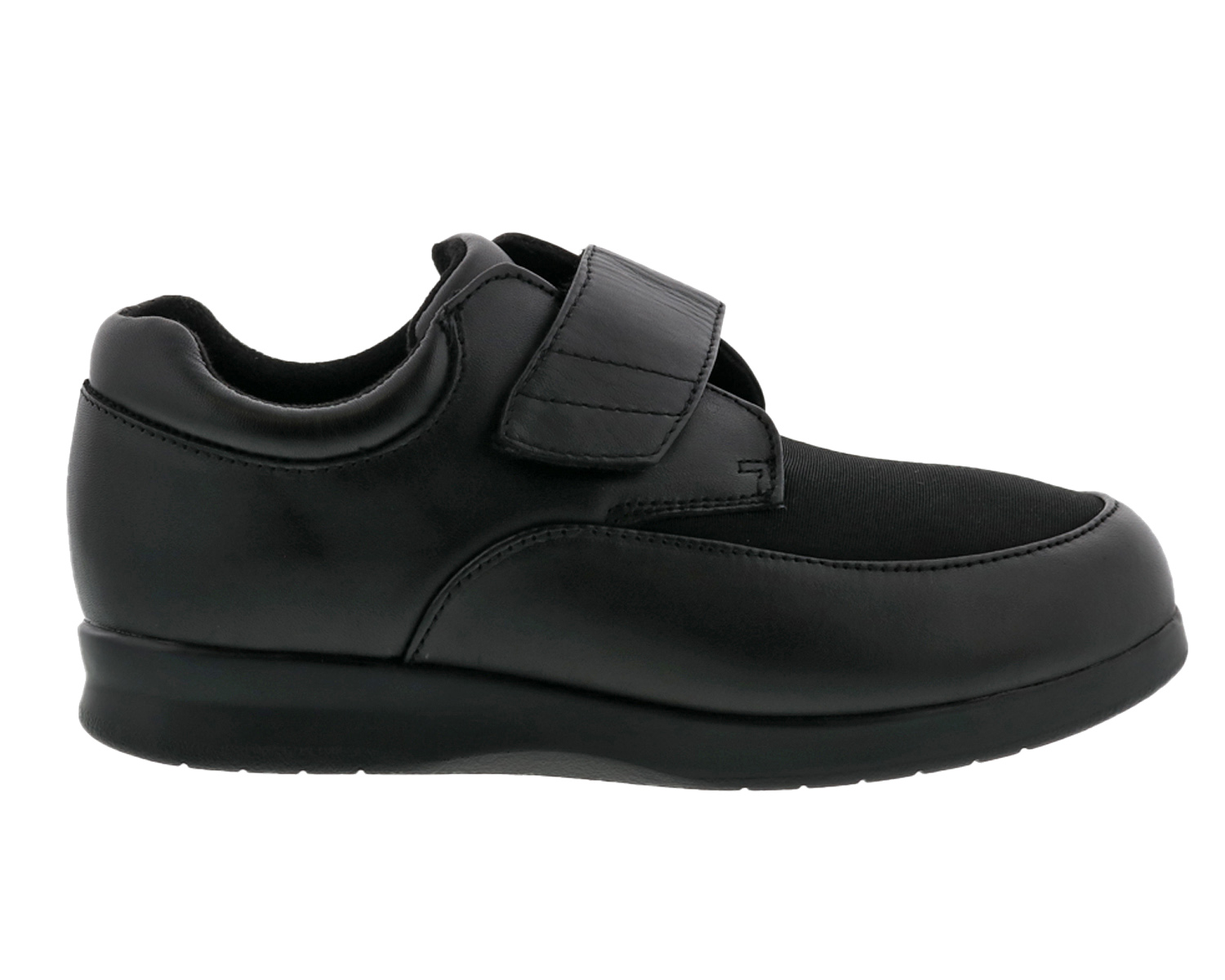 DREW SHOES | QUEST-Black Leather / Black Stretch