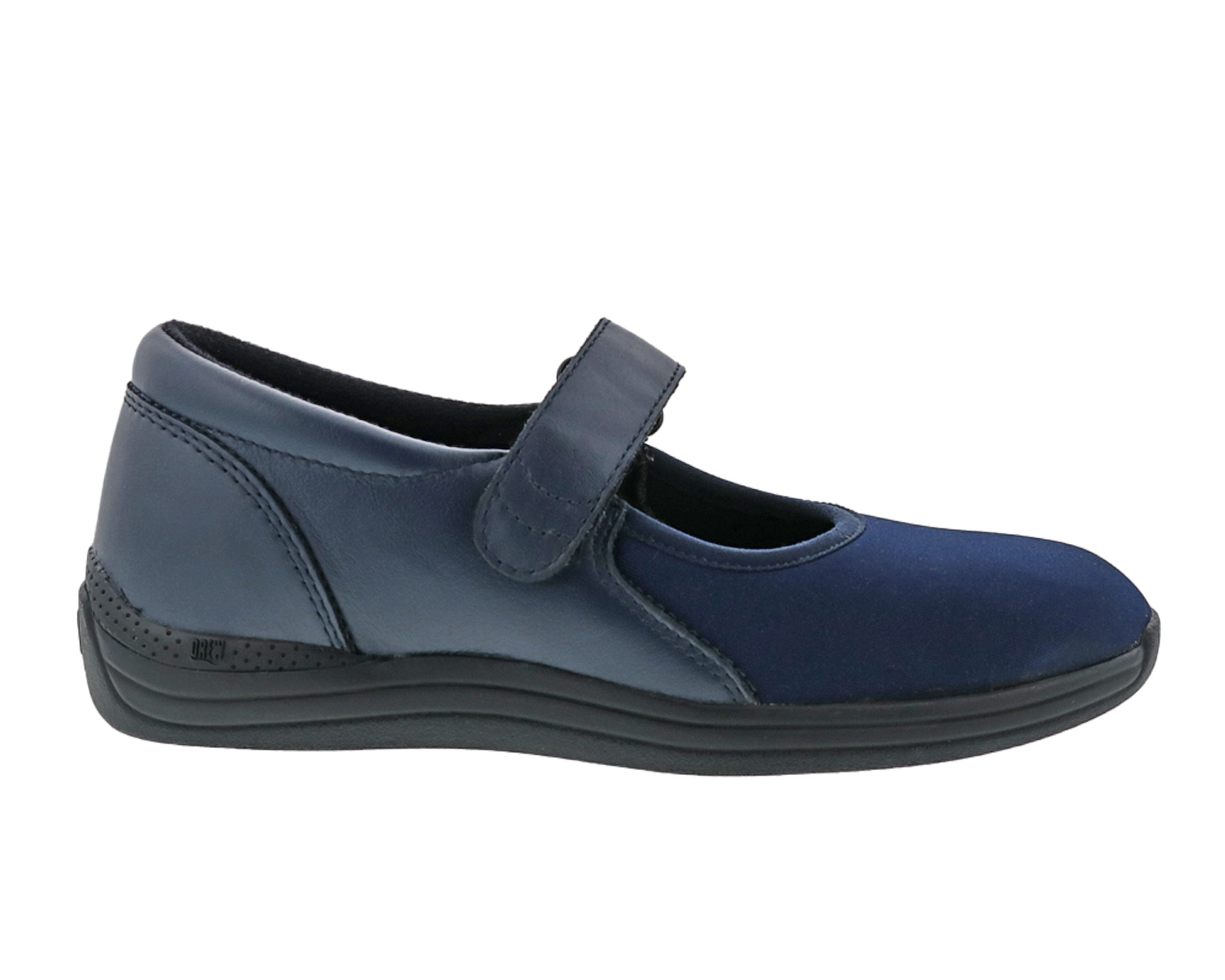 DREW SHOES | MAGNOLIA-Navy Leather/Stretch