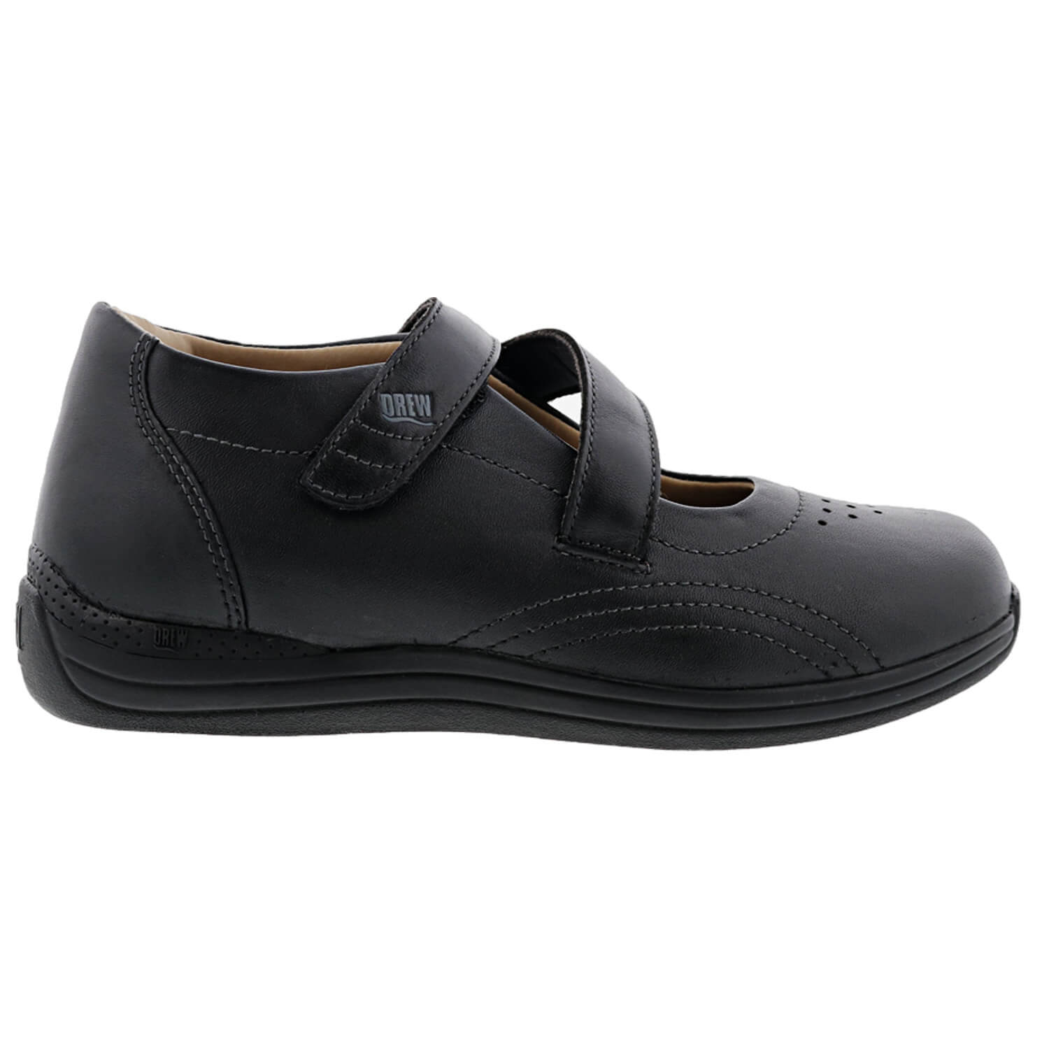 DREW SHOES | ORCHID-Black Leather