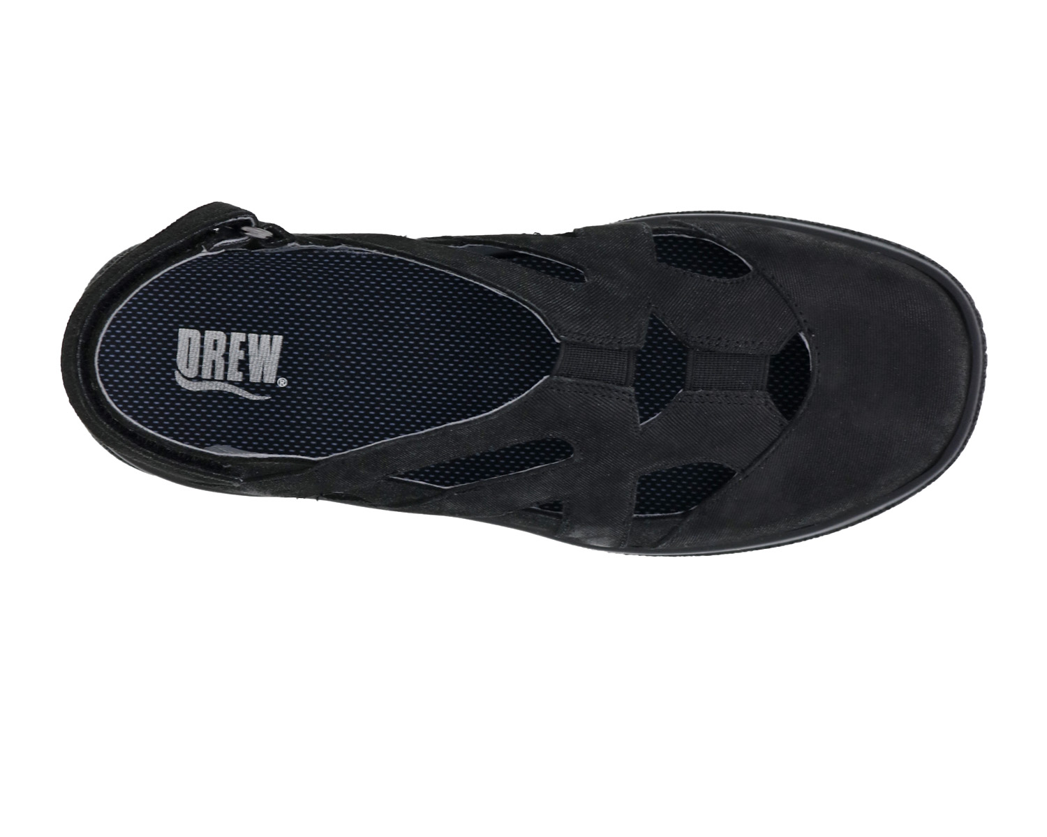 DREW SHOES | SMILES-Black Microdot Leather