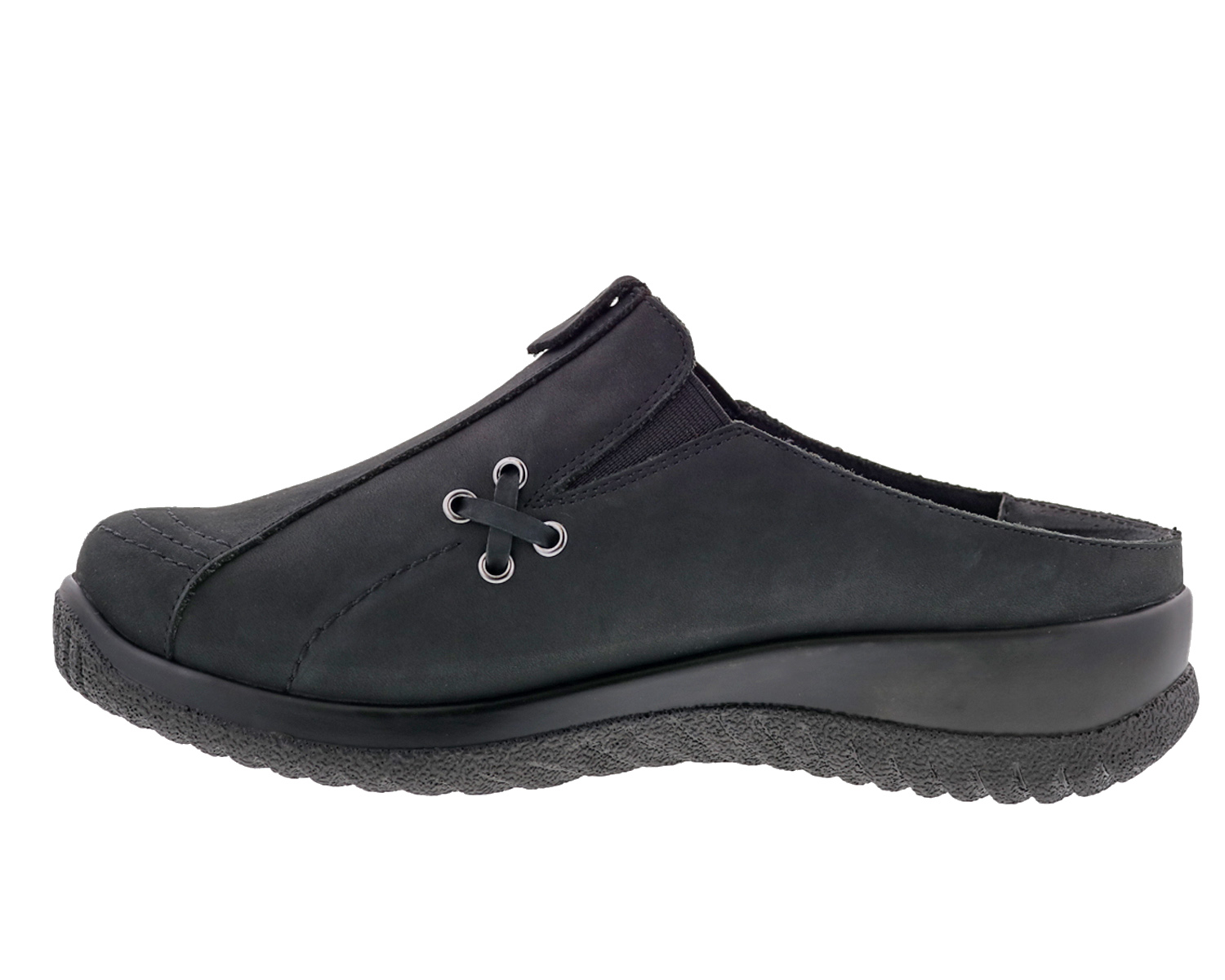 DREW SHOES | HANNAH-Black Nubuck Leather