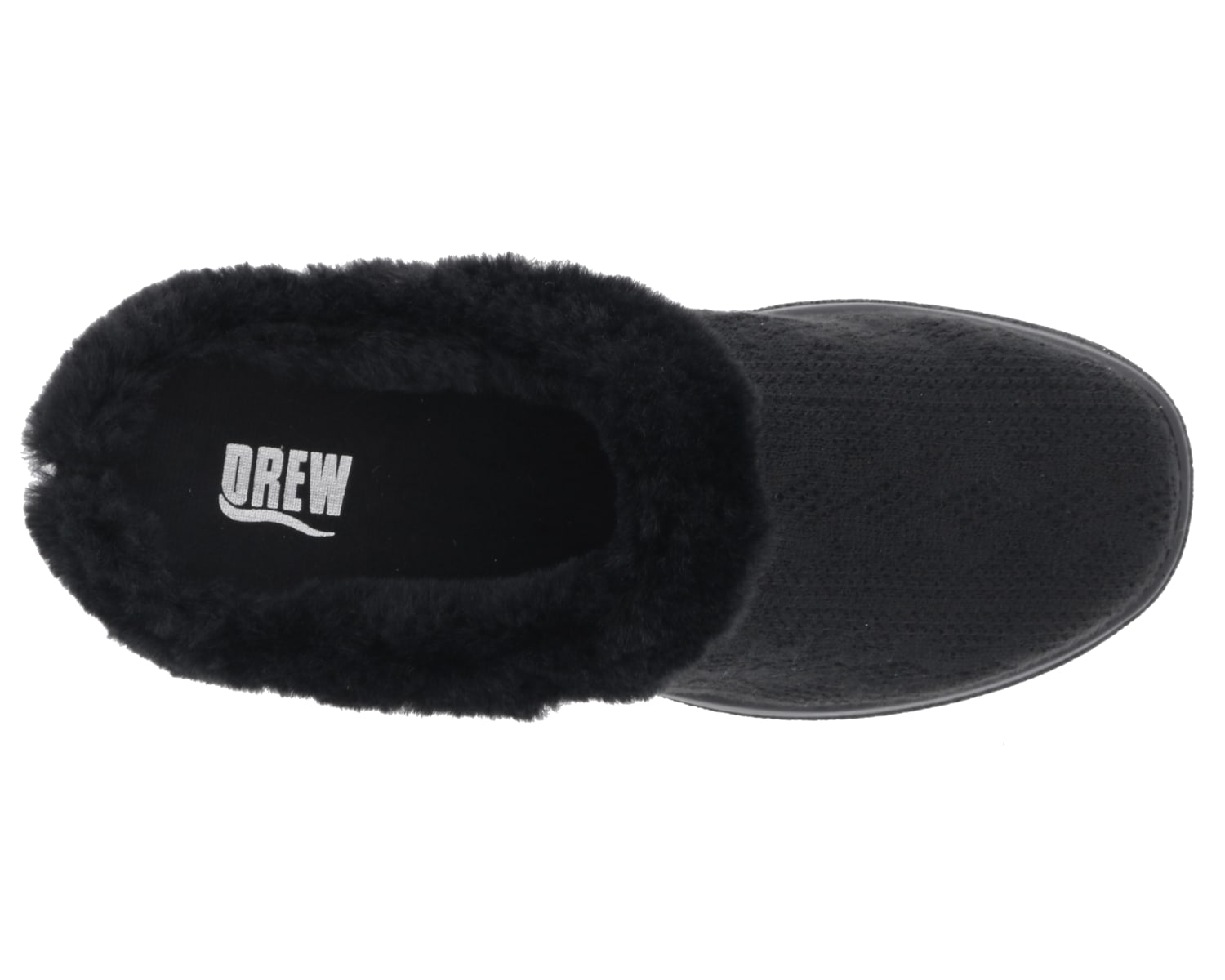 DREW SHOES | COMFY-Black Sweater Fabric