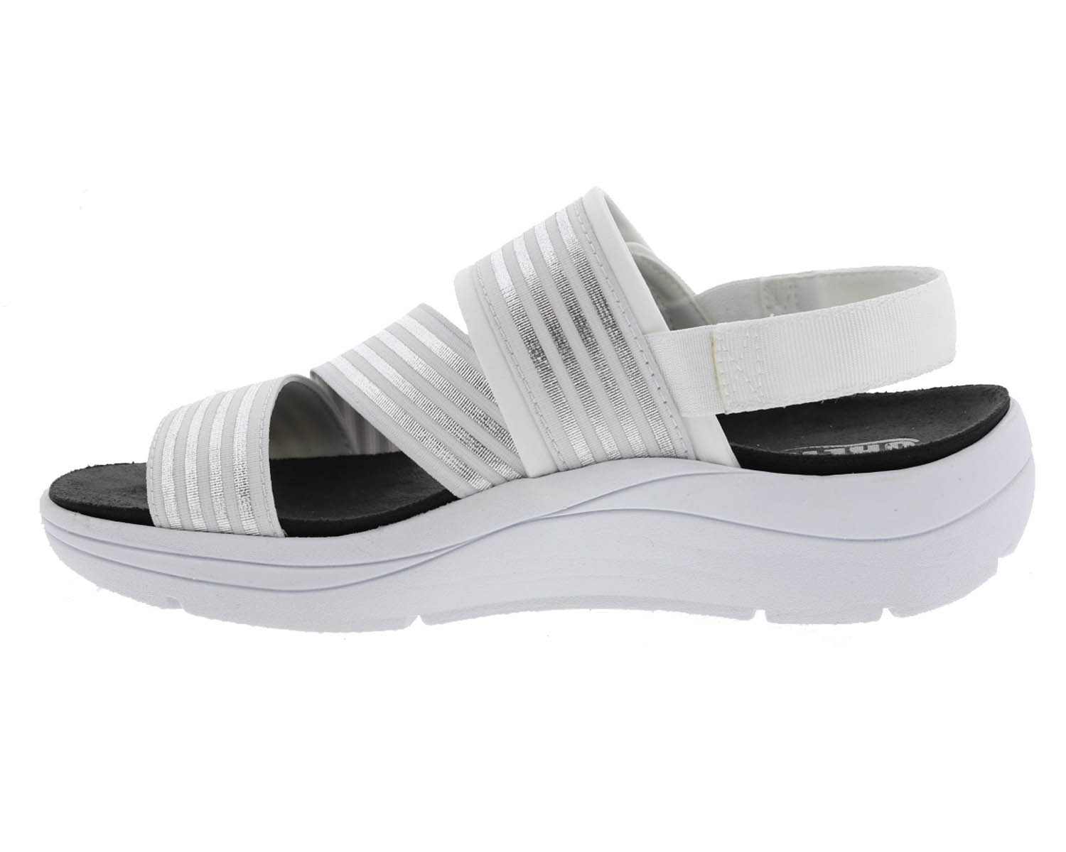 DREW SHOES | SUTTON-White/Silver Combo