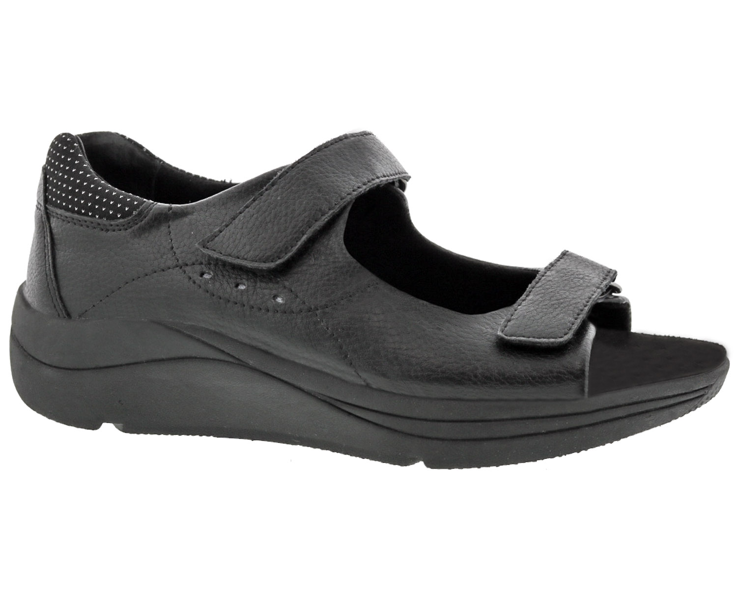 DREW SHOES | SHASTA-Black Leather - Click Image to Close