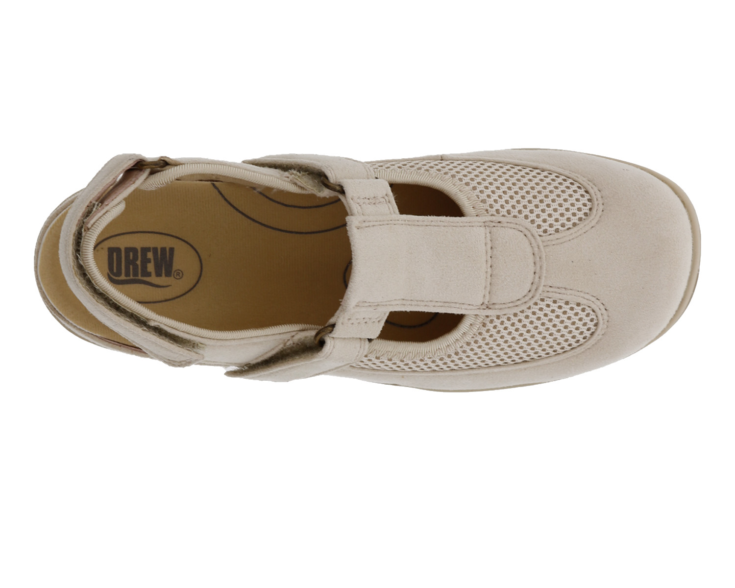 DREW SHOES | ODYSSEY-Cream Suede / Mesh