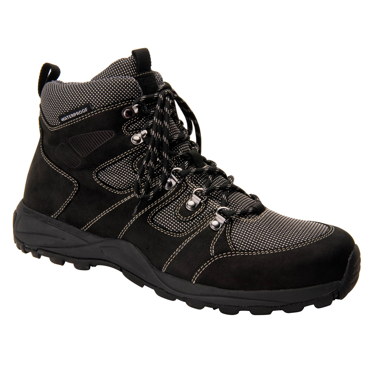 DREW SHOES | TREK-Black Nubuck Leather - Click Image to Close