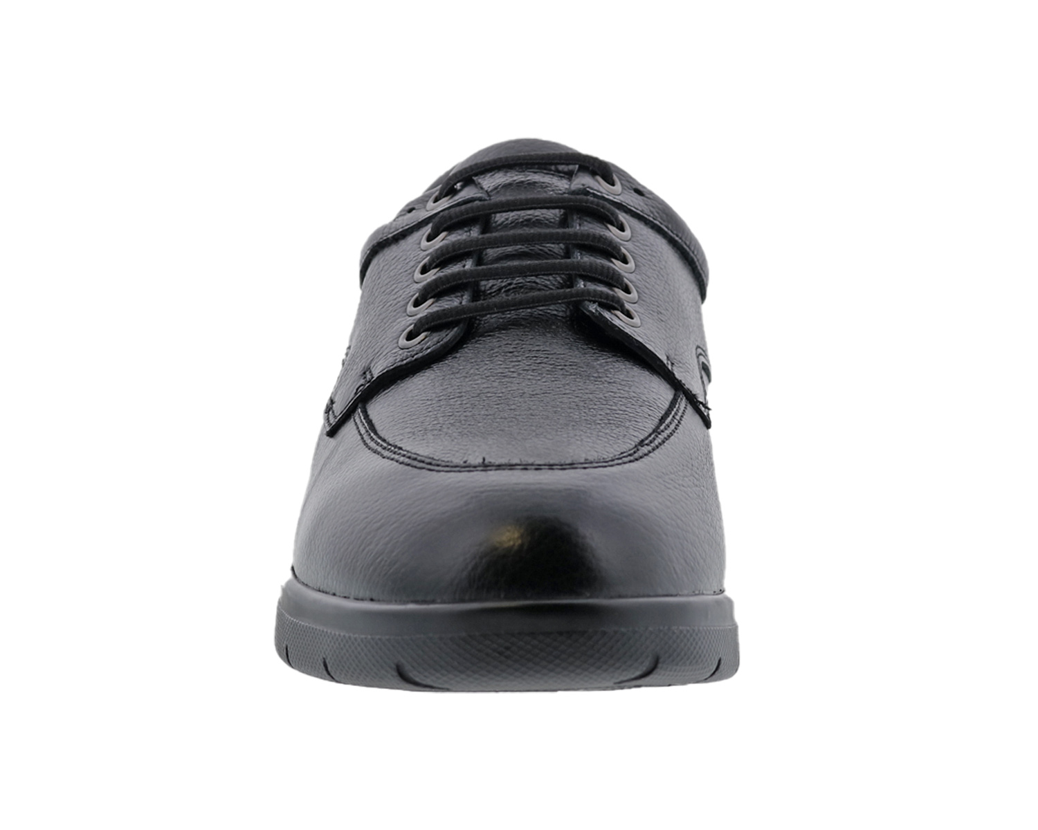 DREW SHOES | WALKER II-Black Pebbled Leather