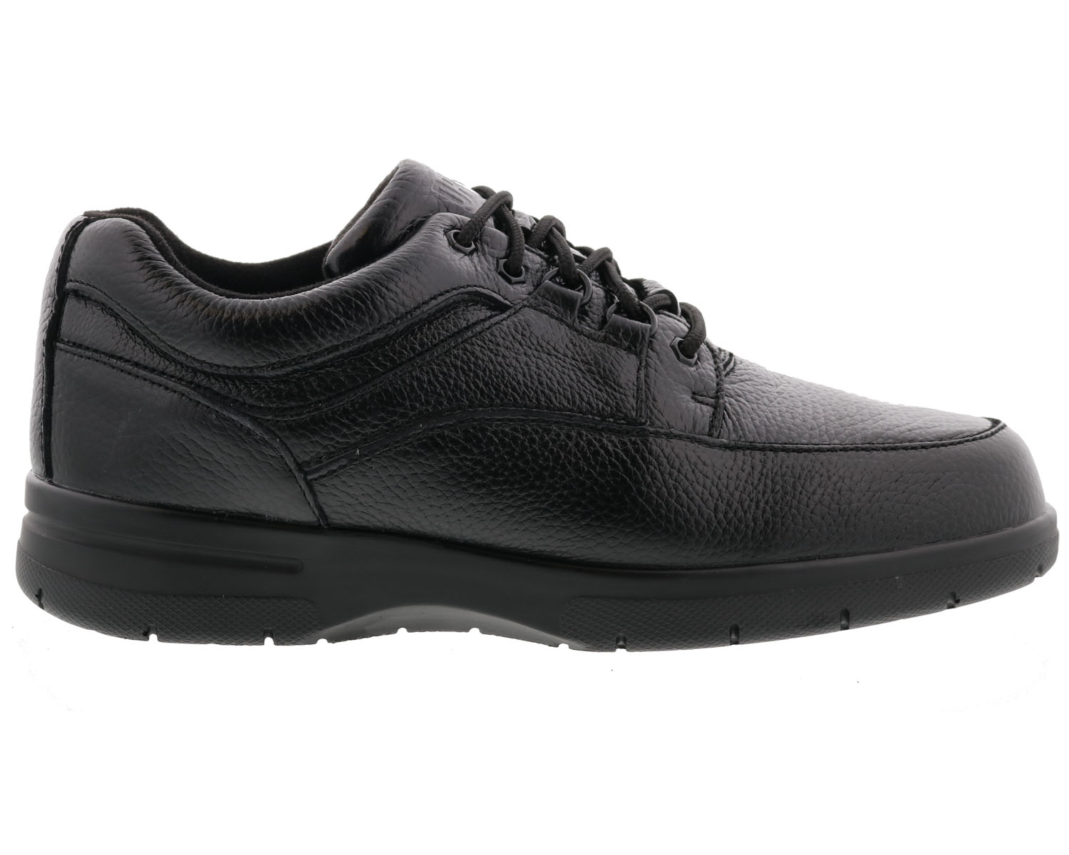 DREW SHOES | TRAVELER-Black Tumbled Leather