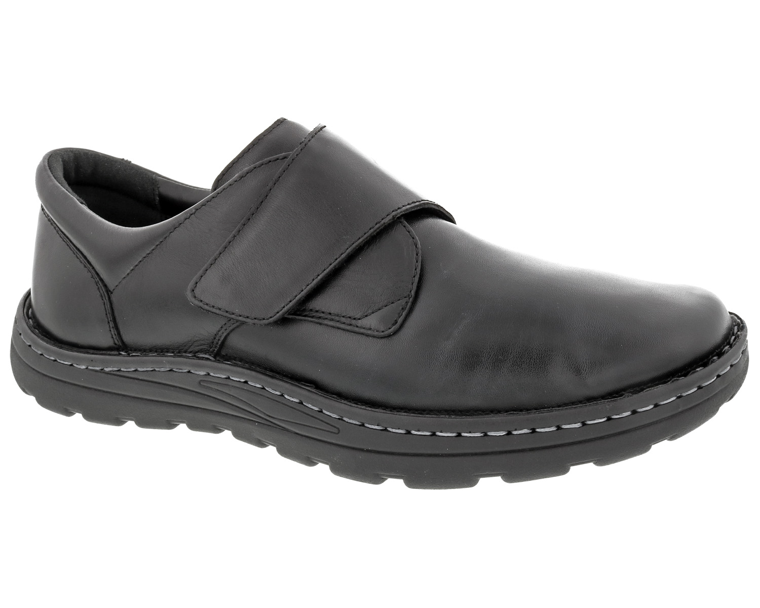 DREW SHOES | WATSON-Black Stretch Leather - Click Image to Close