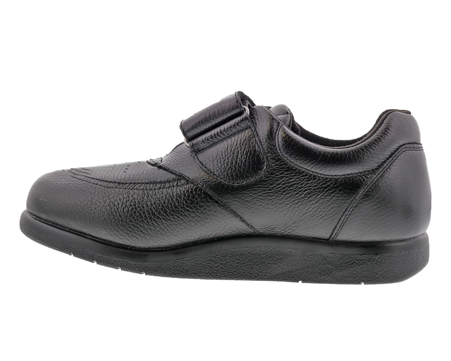 DREW SHOES | NAVIGATOR II-Black Pebbled Leather