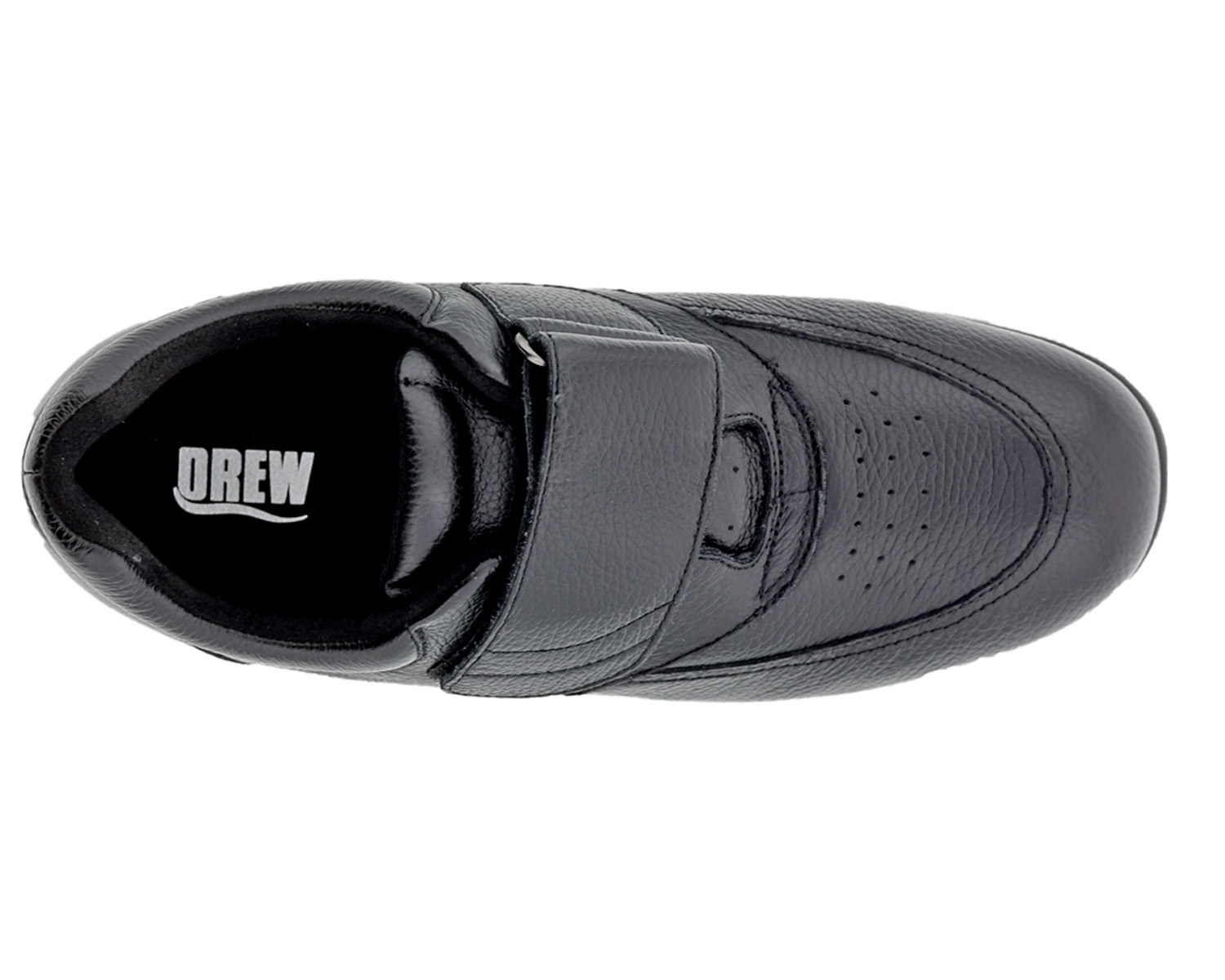 DREW SHOES | NAVIGATOR II-Black Pebbled Leather