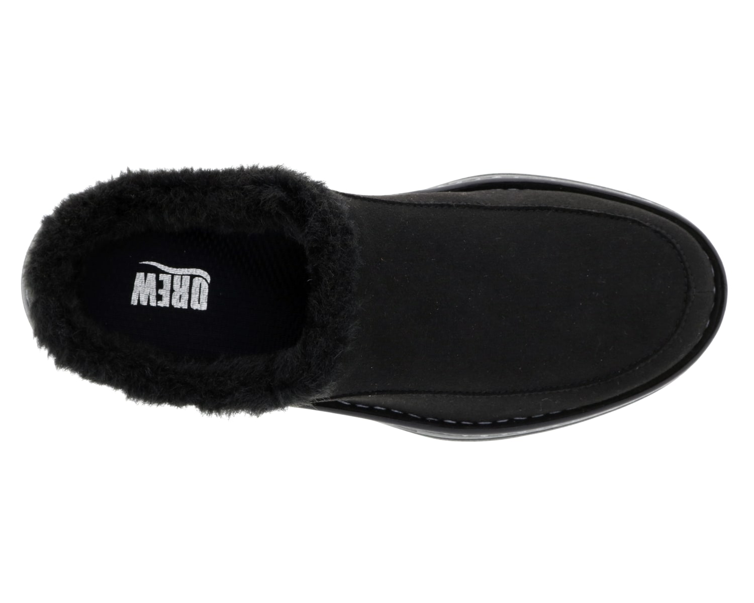 DREW SHOES | PALMER-Black Microsuede