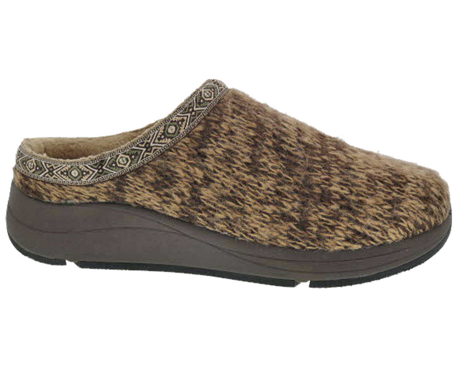 DREW SHOES | RELAX-Brown Sweater Fabric