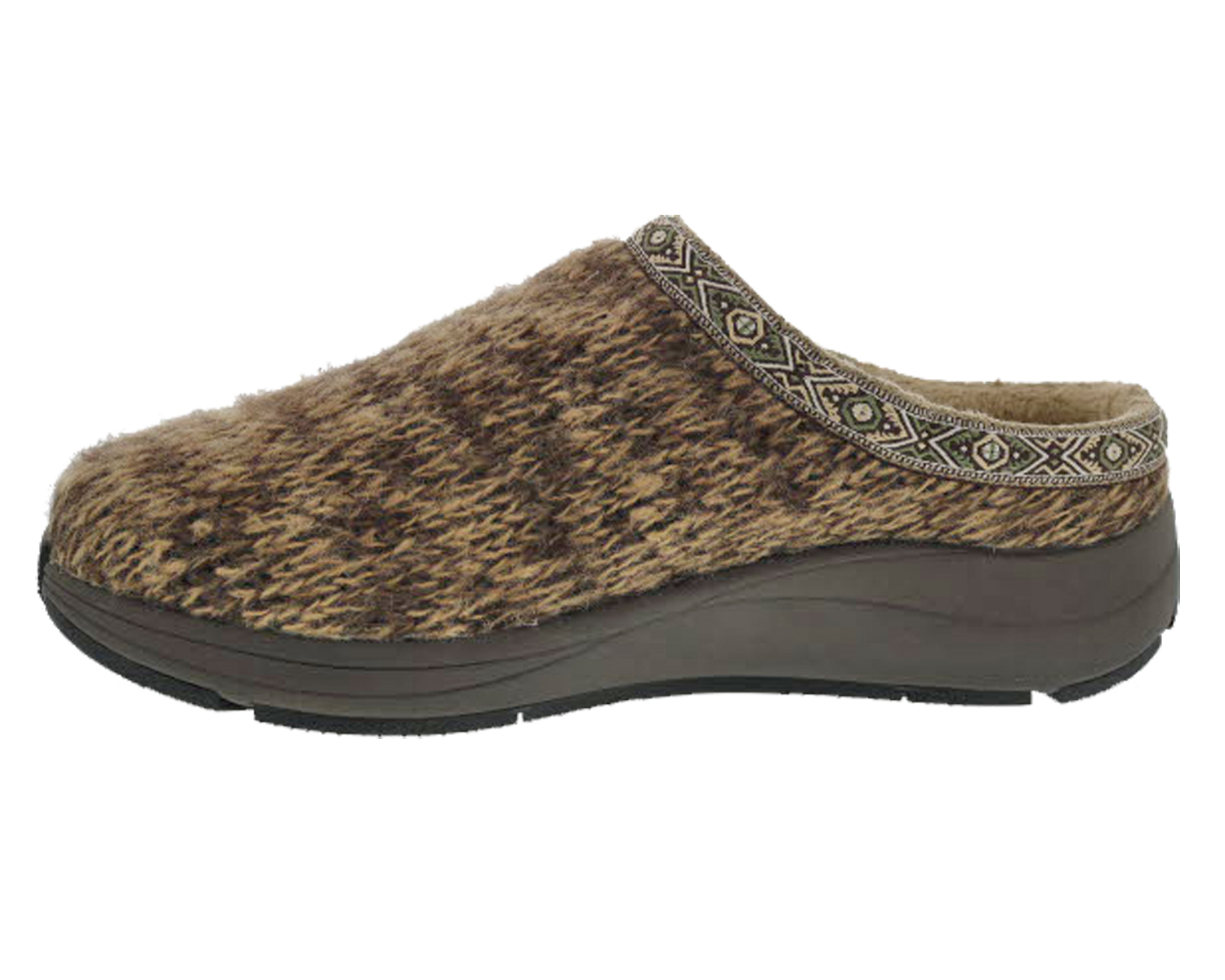 DREW SHOES | RELAX-Brown Sweater Fabric