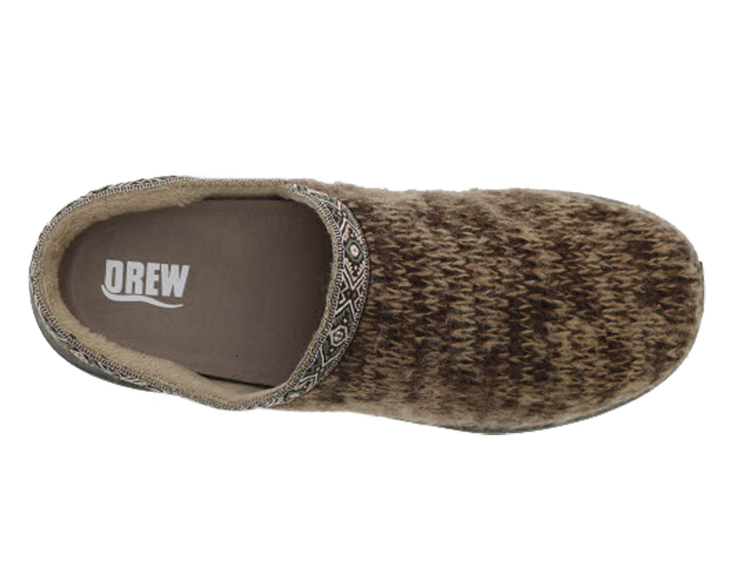 DREW SHOES | RELAX-Brown Sweater Fabric